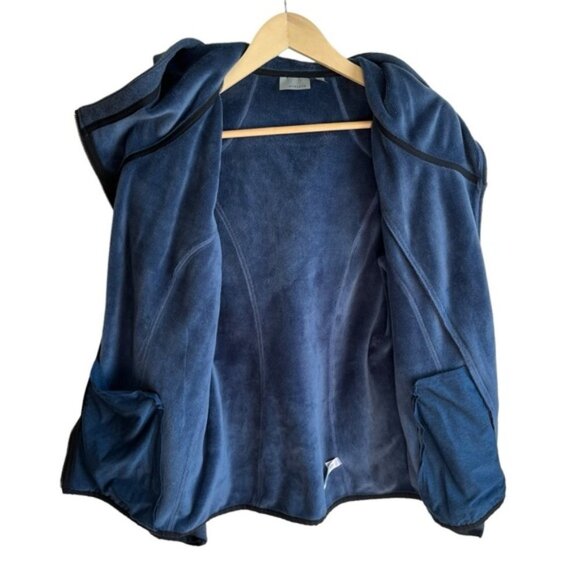 Athleta Daybreak Hooded Jacket Size Small Heather Blue - Picture 11 of 14